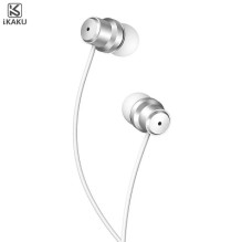 iKAKU KSC-362 Universal Lightweight HiFi In-Ear Headphones 3.5mm with Microphone 1.2m White
