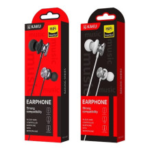 iKaku KSC-402 Universal Lightweight HiFi In-Ear Headphones 3.5mm with Microphone 1.2m Black