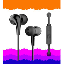 iKAKU KSC-403 Universal Lightweight HiFi In-Ear Headphones 3.5mm with Microphone 1.2m White