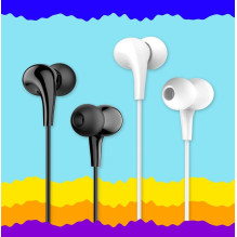 iKAKU KSC-403 Universal Lightweight HiFi In-Ear Headphones 3.5mm with Microphone 1.2m White