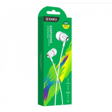 iKAKU KSC-466 Universal Lightweight HiFi In-Ear Headphones 3.5mm with Microphone 1.2m White