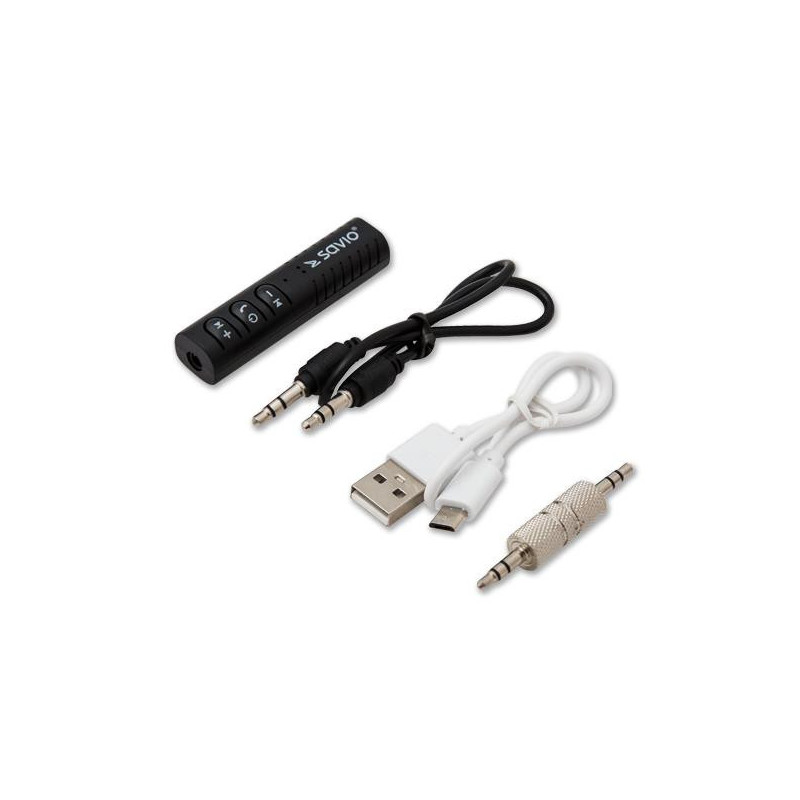 Savio TR-11 black Bluetooth transmitter AUX Jack 3.5 Savio TR-11 / B