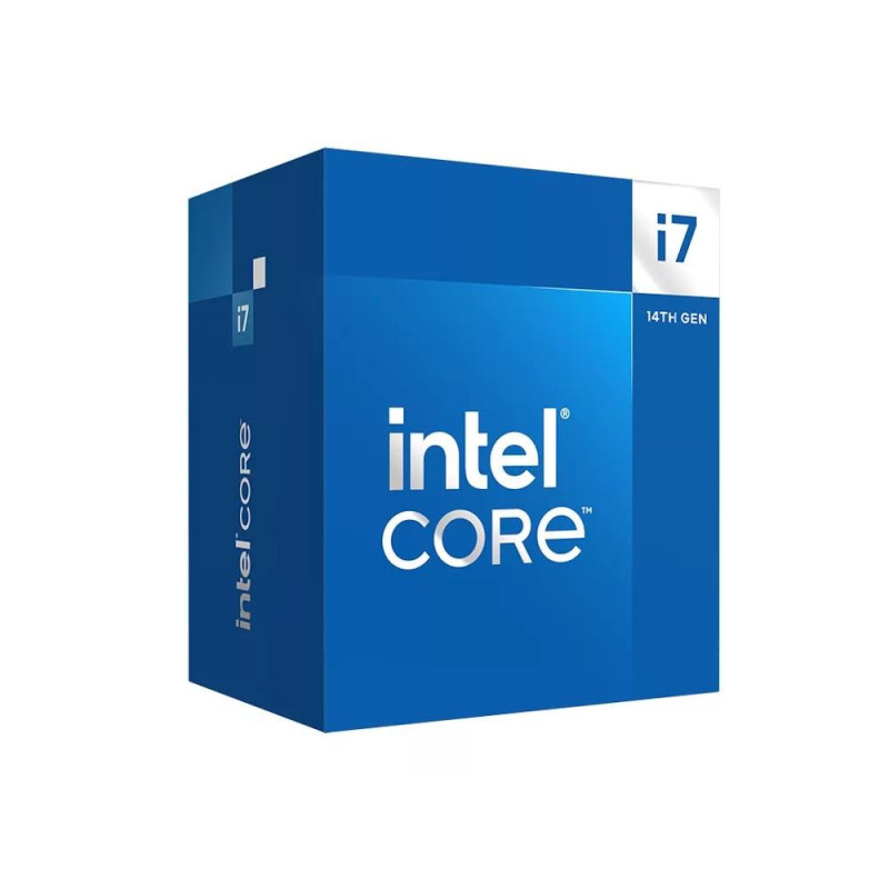 CPU, INTEL, stalinis kompiuteris, Core i7, i7-14700, Raptor Lake, 2100 MHz, 20 branduolių, 33 MB, lizdas LGA1700, 65 vat