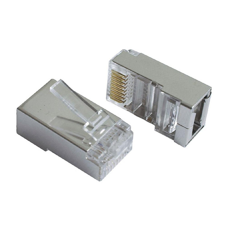 GEMBIRD Shielded modular plug RJ45 / FTP / cat.5e / 10 pcs 8P8C