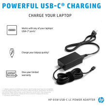 HP 65W USB-C LC Power Adapter power adapter / inverter HP 65W USB-C LC Power Adapter power adapter / inverter