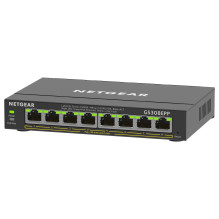 „NETGEAR“ 8 prievadų gigabito eterneto didelės galios „PoE+ Plus“ komutatorius (GS308EPP)