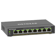 „NETGEAR“ 8 prievadų gigabito eterneto didelės galios „PoE+ Plus“ komutatorius (GS308EPP)