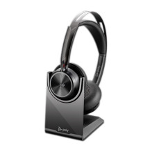 HP Poly Voyager Focus 2 Microsoft Teams Certified USB-C-C Headset +USB-C / A Adapter +Charging Stand