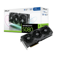PNY GeForce RTX 5080 perkrauta trijų ventiliatorių vaizdo plokštė