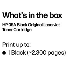 HP 05A Black Original LaserJet toner cartridge