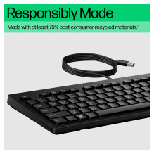 HP 125 G2 USB laidinė klaviatūra HP 125 G2 USB laidinė klaviatūra