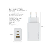 Fulmova 65W Cablu USB-C White