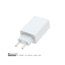 „Fulmova“ 65 W USB-C kabelis, baltas