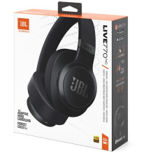 JBL Live 770NC belaidės ausinės, uždedamos ant ausies, juodos
