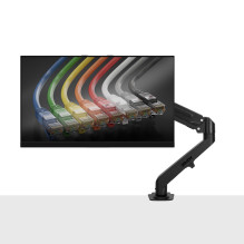 Monitor Mount - LINDY Single Desk Monitor Mount, Screen Mount 17-27', 9kg, Black