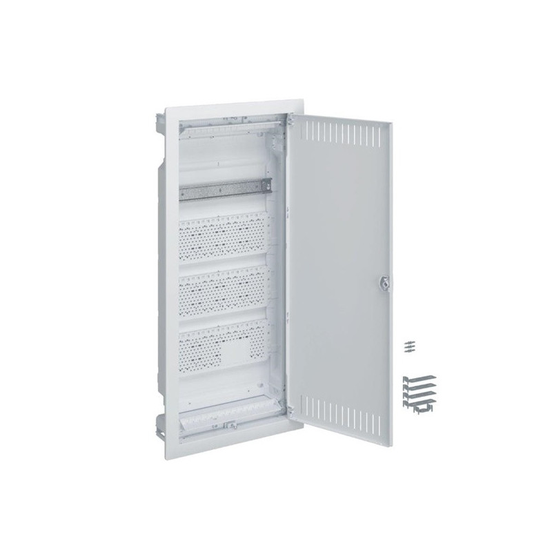 Hager Volta modular panel, flush-mounted, 48mod, white color