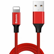 USB Kabelis - Baseus Yiven 180cm 2A Raudonas