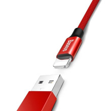USB Kabelis - Baseus Yiven 180cm 2A Raudonas