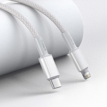 Laidas - Baseus Lightning į USB C 1m 480 Mbit / s ABS Baltas