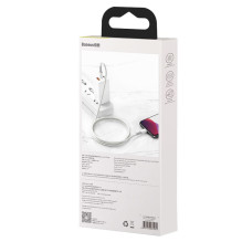 Laidas - Baseus Lightning į USB C 1m 480 Mbit / s ABS Baltas