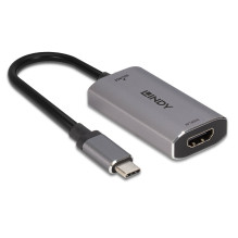 Adapter - LINDY USB Type C to HDMI 8K60 Converter, Grey Adapter - LINDY USB Type C to HDMI 8K60 Converter, Grey