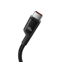 Charger Cable - Baseus Fish-Eye USB C to USB C Fast Charging 100 W 1 m Black