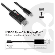 CLUB3D CAC-1557 video cable adapter