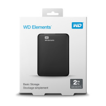 „Western Digital Elements“ nešiojamas išorinis kietasis diskas, 2 TB, 5400 RPM, 2,5 colio, su „Micro-USB B 3.2 Gen 2“ (3