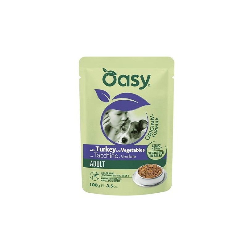 OASY Strips in Gravy Adult with Turkey and vegetables - wet dog food - 100g