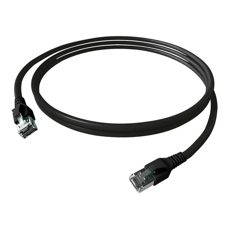 EASYLAN FlexBoot patch kabelis Kat.6A S / FTP juodas 3m