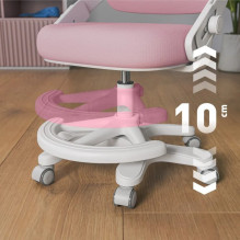 Junior 4.3 Rožinė besisukanti kėdė Junior 4.3 Rožinė besisukanti kėdė