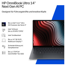 HP OmniBook Ultra 14-kd0171ng CU7 356H / 16GB / 1TBSD / W11 Home Touch HP OmniBook Ultra 14-kd0171ng CU7 356H / 16GB / 1TBSD / W11 Home Touch
