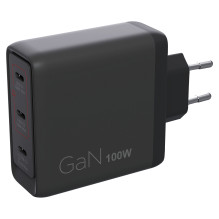 Lenovo Multi-Port USB-C 100W GaN Charger / Power Adapter Black incl. USB-C Cable (1.8m)
