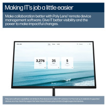 HP Poly Studio E60 - Konferenzkamera - PTZ - Farbe - 2 x 8 MP - 3840 x 2160 - 4K UHD, 2160p - Audio - LAN - USB - DC 12 