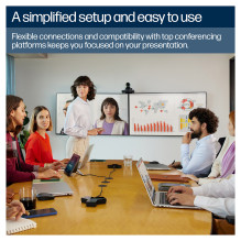 HP Poly Studio E60 - Konferenzkamera - PTZ - Farbe - 2 x 8 MP - 3840 x 2160 - 4K UHD, 2160p - Audio - LAN - USB - DC 12 