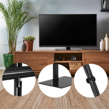 Maclean MC-386 Universal TV Stand Base for Cabinet Dresser Table Desk 32" - 75" 40kg VESA 35° Rotating Temepre Maclean MC-386 Universal TV Stand Base for Cabinet Dresser Table Desk 32" - 75" 40kg VESA 35° Rotating Temepre
