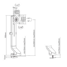 Maclean Monitor Desk Mount 17"-32" 8kg MC-853 Maclean Monitor Desk Mount 17"-32" 8kg MC-853