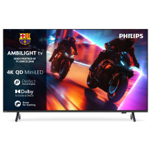 189,0 cm / 75 colių (3840 x 2160) „Philips“ 75MLED910 / 12 4K QD MiniLED 120 Hz HDMI USB WLAN „Bluetooth“ Ambilight HDR1