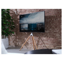 Vienas visiems WM 7472 trikojis TV-Stativ 32-65" VESA 400x400 30kg Kabelmanagement 360° ąžuolo sidabro pilka