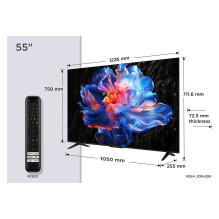 139,7 cm / 55 colių TCL 55V6C 4K UHD HVA HDR10 MEMC HDMI 2.1 „Google“ televizorius