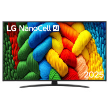 50 colių (3840 x 2160) „LG 50NANO81A6A NanoCell 4K UHD 50/60 Hz HDR išmanusis televizorius