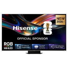 164,0 cm / 65" (3840 x 2160) „Hisense 65UR9DS“ išmanusis televizorius 4K RGB „MiniLED“ 6 ms 170 Hz HDMI USB-C LAN H