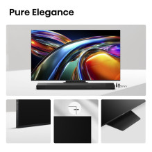 164,0 cm / 65" (3840 x 2160) „Hisense 65UR9DS“ išmanusis televizorius 4K RGB „MiniLED“ 6 ms 170 Hz HDMI USB-C LAN H