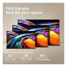 164,0 cm / 65" (3840 x 2160) „Hisense 65UR9DS“ išmanusis televizorius 4K RGB „MiniLED“ 6 ms 170 Hz HDMI USB-C LAN H