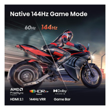 139,0cm / 55" (3840x2160) Hisense 55U7SE Smart TV 4K ULED MiniLED 6ms 144Hz HDMI USB LAN HDR VESA WiFi Bluetooth Bl