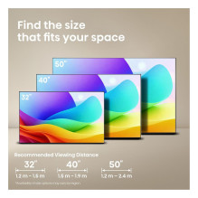100,0cm / 40" (1920x1080) Hisense 40A59S Smart TV FHD Hi-QLED 9,5ms 60Hz HDMI USB LAN HDR VESA WiFi Black