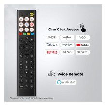 139,0cm / 55" (3840x2160) Hisense 55E7S Smart TV 4K Hi-QLED 8ms 60Hz HDMI USB LAN HDR VESA WiFi Bluetooth Black
