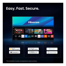 126,0cm / 50" (3840x2160) Hisense 50A6S Smart TV 4K UHD 9,5ms 60Hz HDMI USB HDR WiFi Bluetooth Black / Grey