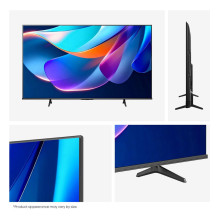 126,0cm / 50" (3840x2160) Hisense 50A6S Smart TV 4K UHD 9,5ms 60Hz HDMI USB HDR WiFi Bluetooth Black / Grey