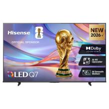 139,0 cm / 55" (3840 x 2160) „Hisense 55Q7S“ išmanusis televizorius 4K „Hi-QLED“ 8 ms 60 Hz HDMI USB HDR „Wi-Fi“ „B
